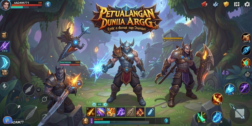 Screenshot gameplay ADAM77 yang menampilkan aksi seru di dunia ARPG.