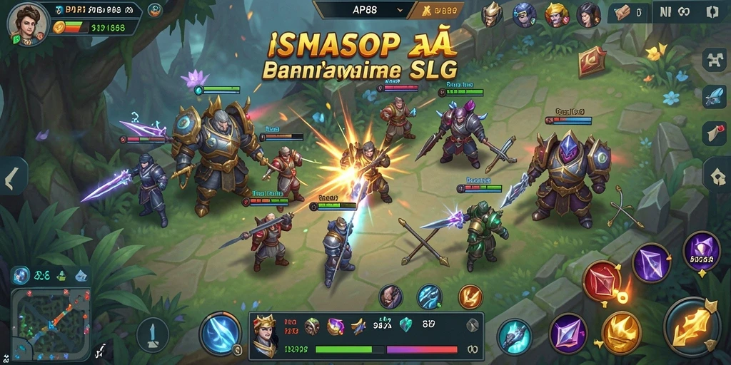 Screenshot menunjukkan aksi strategi seru dalam API88.