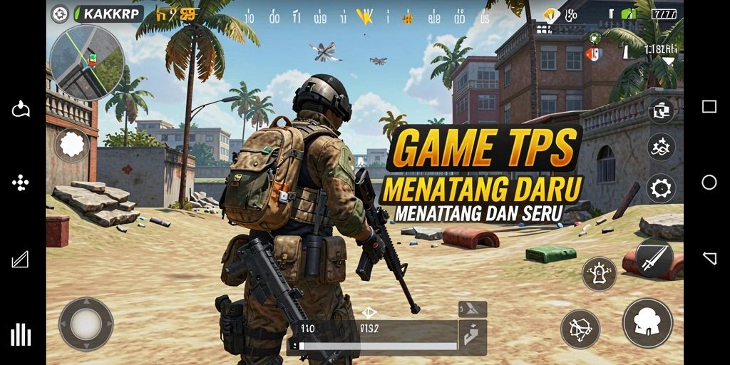 Gameplay KAKRP yang penuh aksi dalam mode TPS.