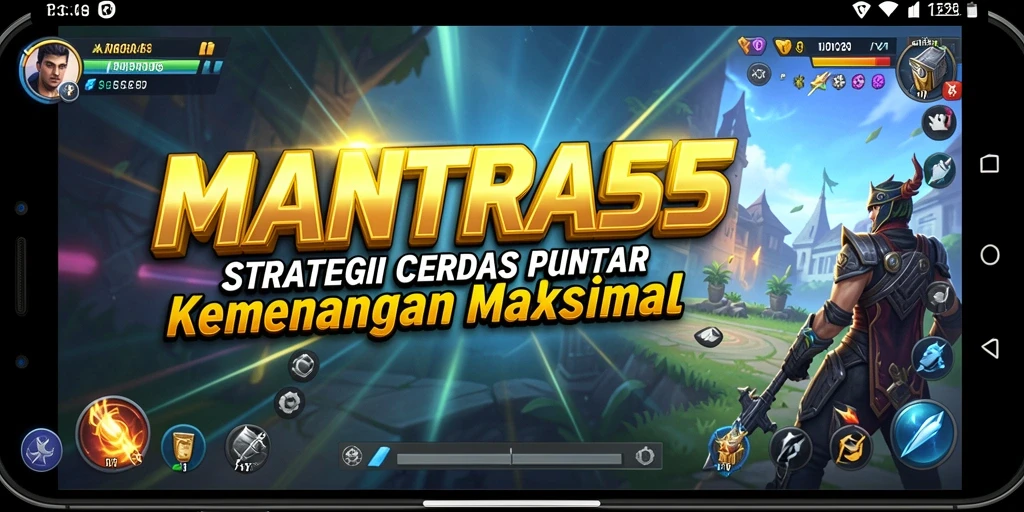 Tampilan gameplay <strong>MANTRA55</strong> yang mendebarkan dengan berbagai strategi.