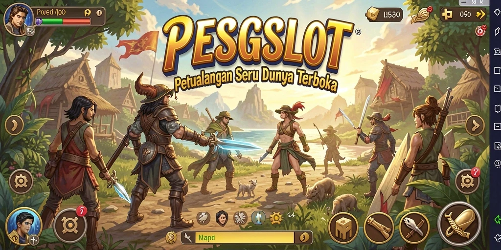 Tampilan gameplay seru di dunia terbuka PESGSLOT.