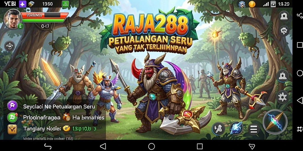 Tampilan gameplay seru dalam RAJA288 dengan berbagai petualangan yang menantang.