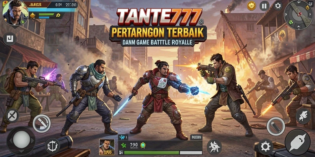 Tangkapan layar menunjukkan aksi menegangkan dalam TANTE777.